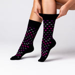 Load image into Gallery viewer, 3 Pairs Ladies Bamboo Socks - Black/Berry