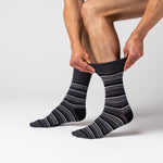 Load image into Gallery viewer, 3 Pairs Men's Argyle Cotton Socks - Formality Black