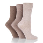 Charger l'image dans la galerie, 6 paires de chaussettes diabétiques pour femmes - Mélange naturel