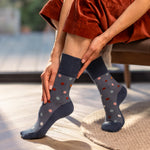 Load image into Gallery viewer, 3 Pairs Ladies Cotton Socks - Heritage Spot/Stripe