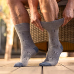 Load image into Gallery viewer, 3 Pairs Mens Holiday Cotton Socks - Anchor