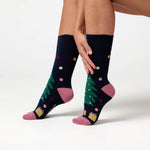 Lade das Bild in den Galerie-Viewer, 3 Paar Fun Feet Weihnachtssocken für Damen – Merry and Bright