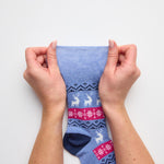 Charger l'image dans la galerie, Lot de 3 paires de chaussettes de Noël amusantes pour femme - Motif jacquard