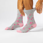 Load image into Gallery viewer, 3 Pairs Men's Cotton Socks - Vintage Rose