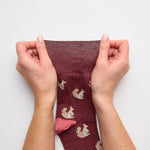 Load image into Gallery viewer, 3 Pairs Ladies Fun Feet Cotton Socks - Autumn Leaves