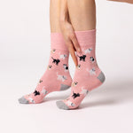 Load image into Gallery viewer, 3 Pairs Ladies Fun Feet Cotton Socks - Pets
