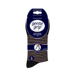 Charger l'image dans la galerie, Lot de 3 paires de chaussettes en coton à rayures universitaires pour femme - Noir