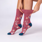 Load image into Gallery viewer, 3 Pairs Ladies Cotton Socks - Floral Memoir