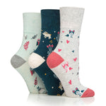 Load image into Gallery viewer, 3 Pairs Ladies Cotton Socks - Animal Lover