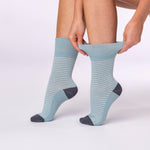Load image into Gallery viewer, 3 Pairs Ladies Cotton Socks - Reverie Stripe