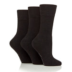 Lade das Bild in den Galerie-Viewer, 1 Paar Diabetiker-Walker-Stiefelsocken aus Wolle, Schwarz