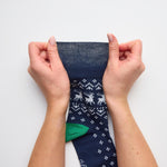 Charger l'image dans la galerie, Lot de 3 paires de chaussettes de Noël amusantes pour homme - Motif jacquard