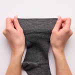 Load image into Gallery viewer, 3 Pairs Men's Plain Cotton Socks - Charcoal