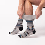 Load image into Gallery viewer, 3 Pairs Men's Bigfoot Cotton Socks - Deco Noir