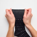 Load image into Gallery viewer, 3 Pairs Men's Concerto Cotton Socks - Black