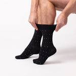 Load image into Gallery viewer, 3 Pairs Men's Concerto Cotton Socks - Black/Navy/Charcoal