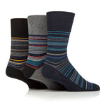 Load image into Gallery viewer, 3 Pairs Men's Cotton Socks - Micro Stripes