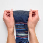 Load image into Gallery viewer, 3 Pairs Men's Cotton Socks - Fine Stripe