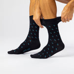 Load image into Gallery viewer, 3 Pairs Men's Bamboo Socks - Suit Black/Navy/Charcoal