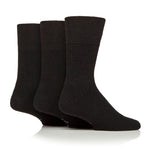 Lade das Bild in den Galerie-Viewer, 1 Paar Diabetiker-Walker-Stiefelsocken aus Wolle, Schwarz