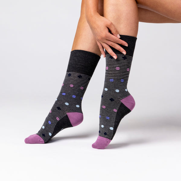 3 Pairs Ladies Bamboo Socks - Orb Horizon