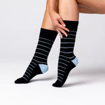 Load image into Gallery viewer, 6 Pairs Ladies Bamboo Socks - Minimal Stripe
