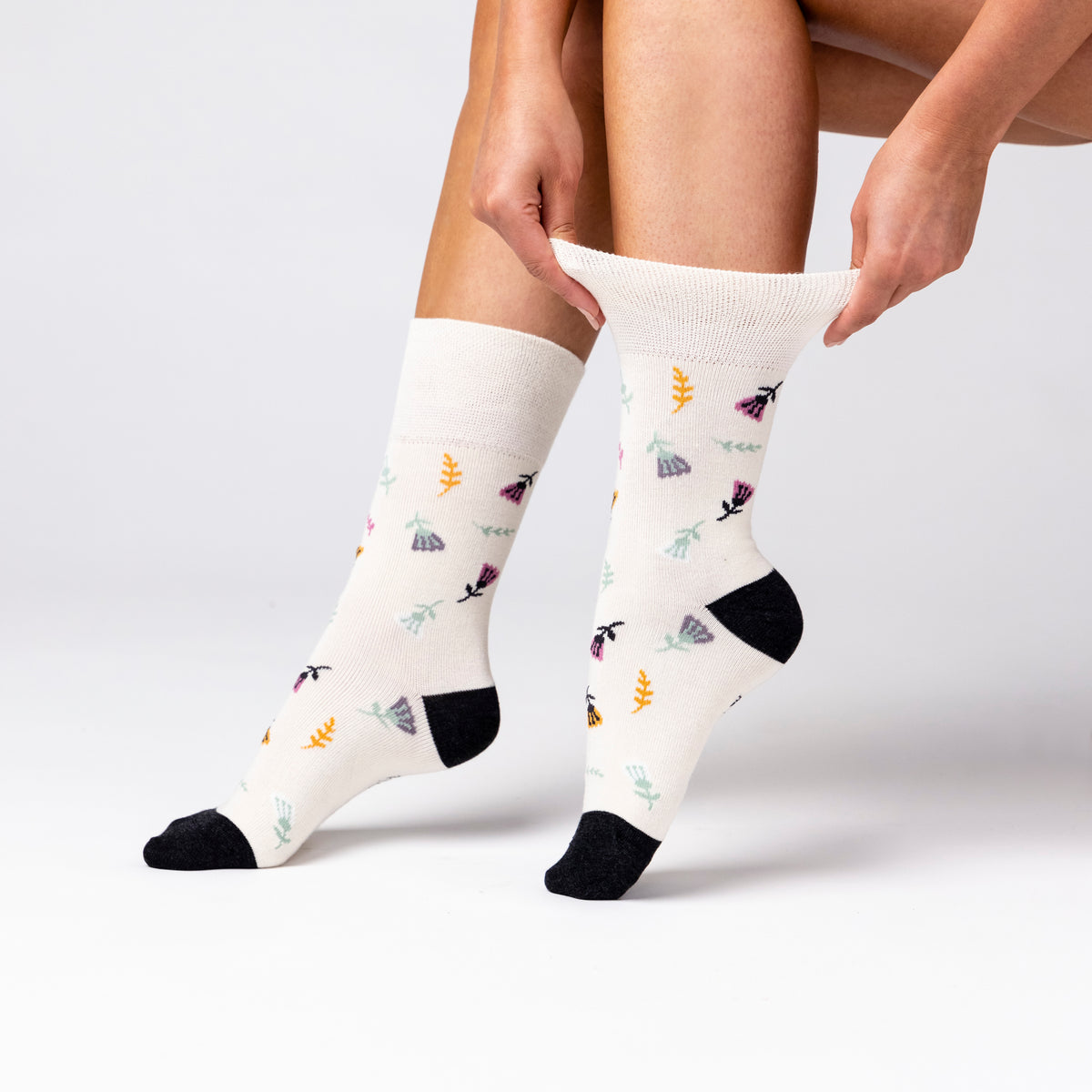 3 Pairs Ladies Bamboo Socks - Botanical Bloom