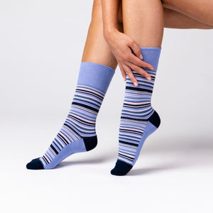 6 Pairs Ladies Bamboo Socks - Denim