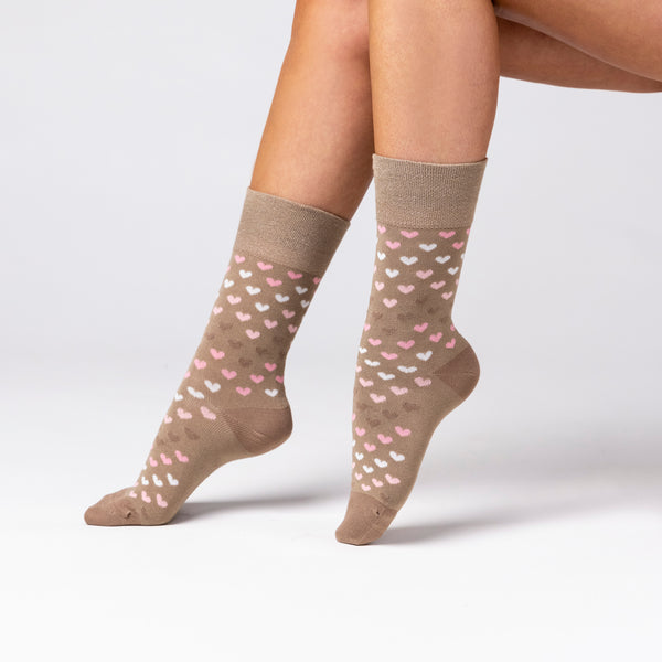3 Pairs Ladies Bamboo Socks - Neutral