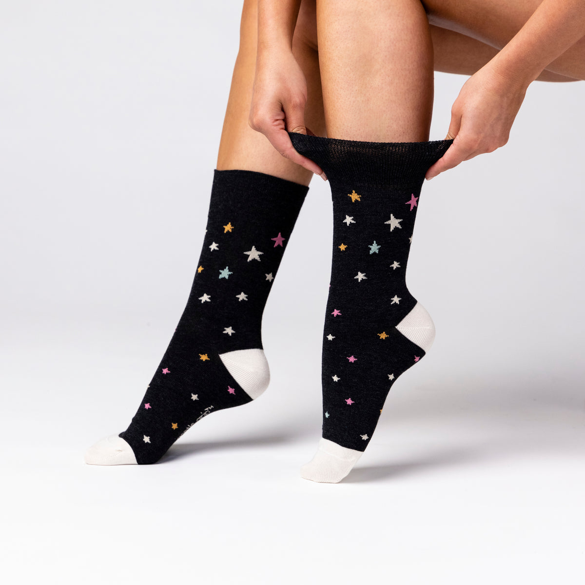 3 Pairs Ladies Bamboo Socks - Starry Night