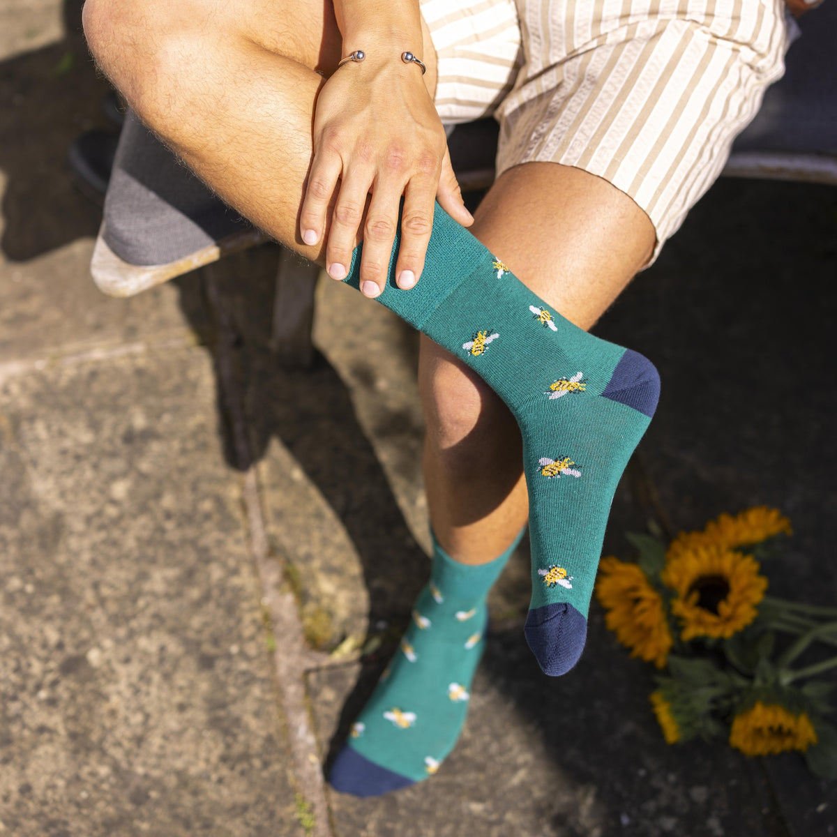 3 Pairs Men's RHS Cotton Socks - Insects