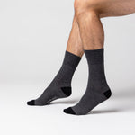 Load image into Gallery viewer, 6 Pairs Men&#39;s Apex Cotton Socks - Black Mix
