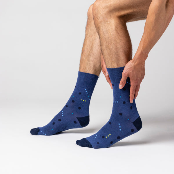 3 Pairs Men's Cotton Socks - Cosmic Pulse