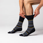 Load image into Gallery viewer, 6 Pairs Men&#39;s Cotton Socks - Micro Stripes
