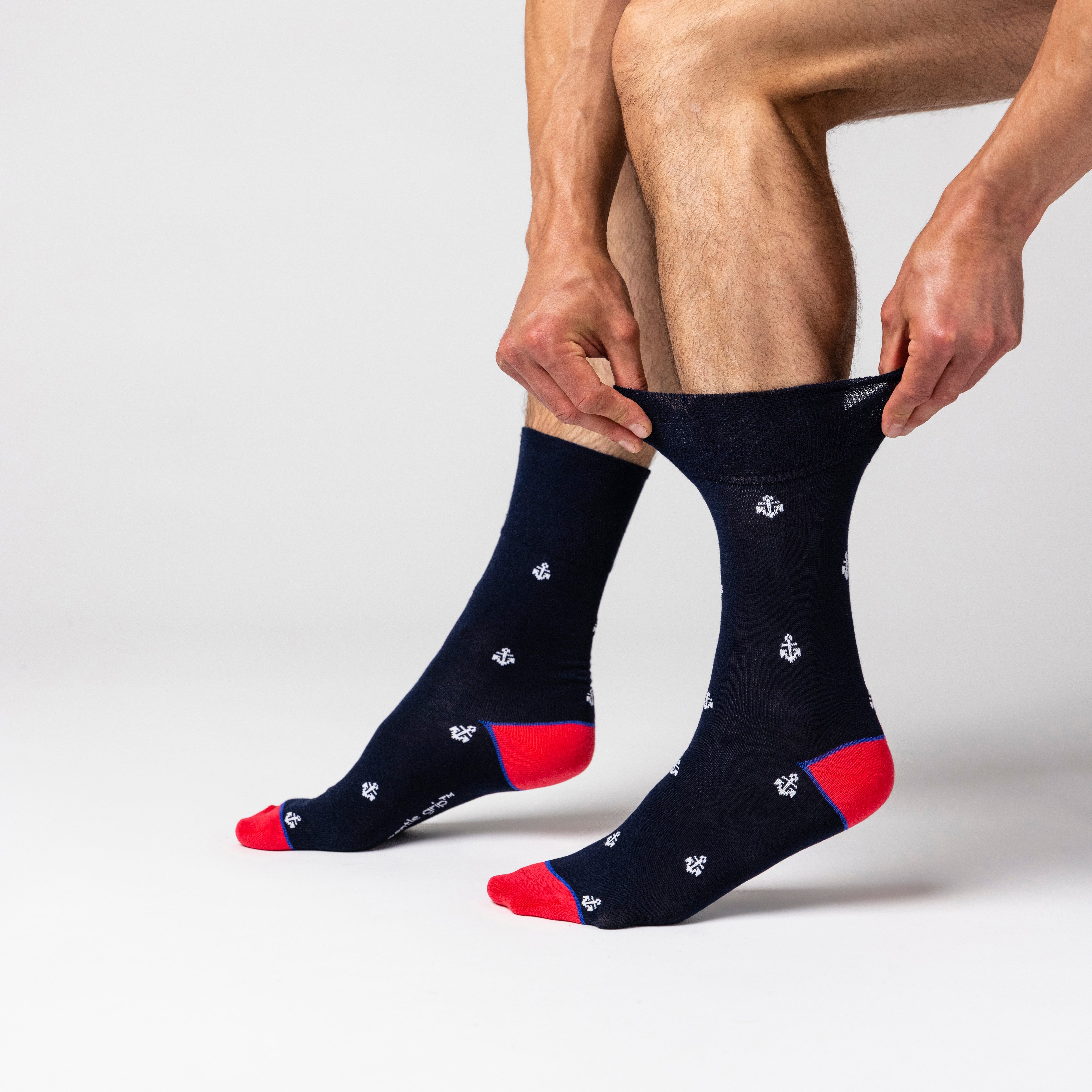 6 Pairs Men's Cotton Socks - Nautical