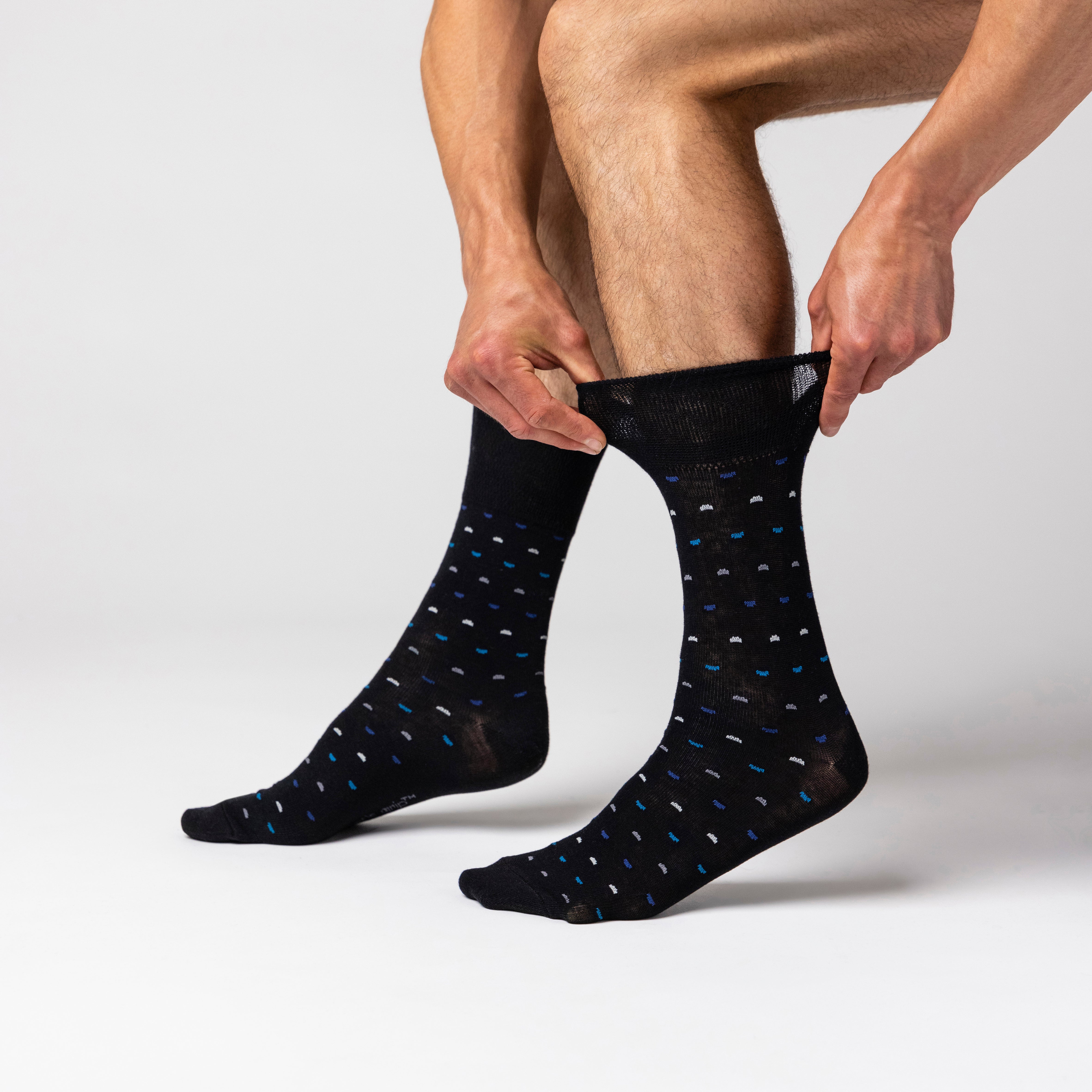 6 Pairs Men's Cotton Socks - Micro Arc