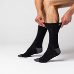 Load image into Gallery viewer, 6 Pairs Men&#39;s Apex Cotton Socks - Black
