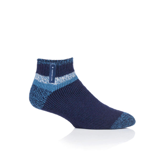 Mens Original Ankle Length Sleep Socks - Navy & Blue