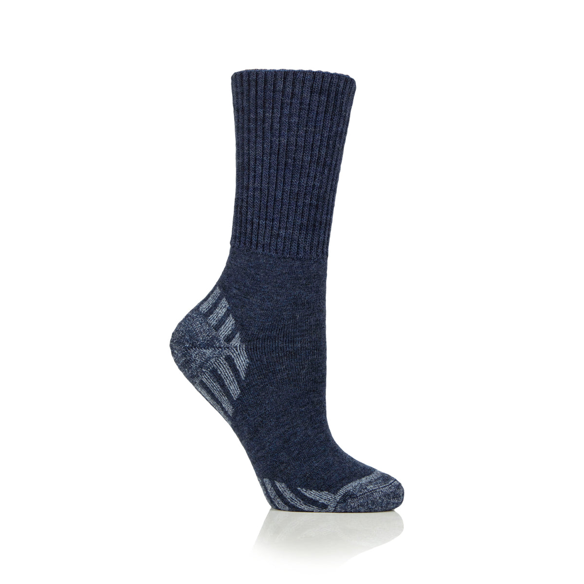 1 Pair Diabetic Walker Wool Boot Socks - Navy