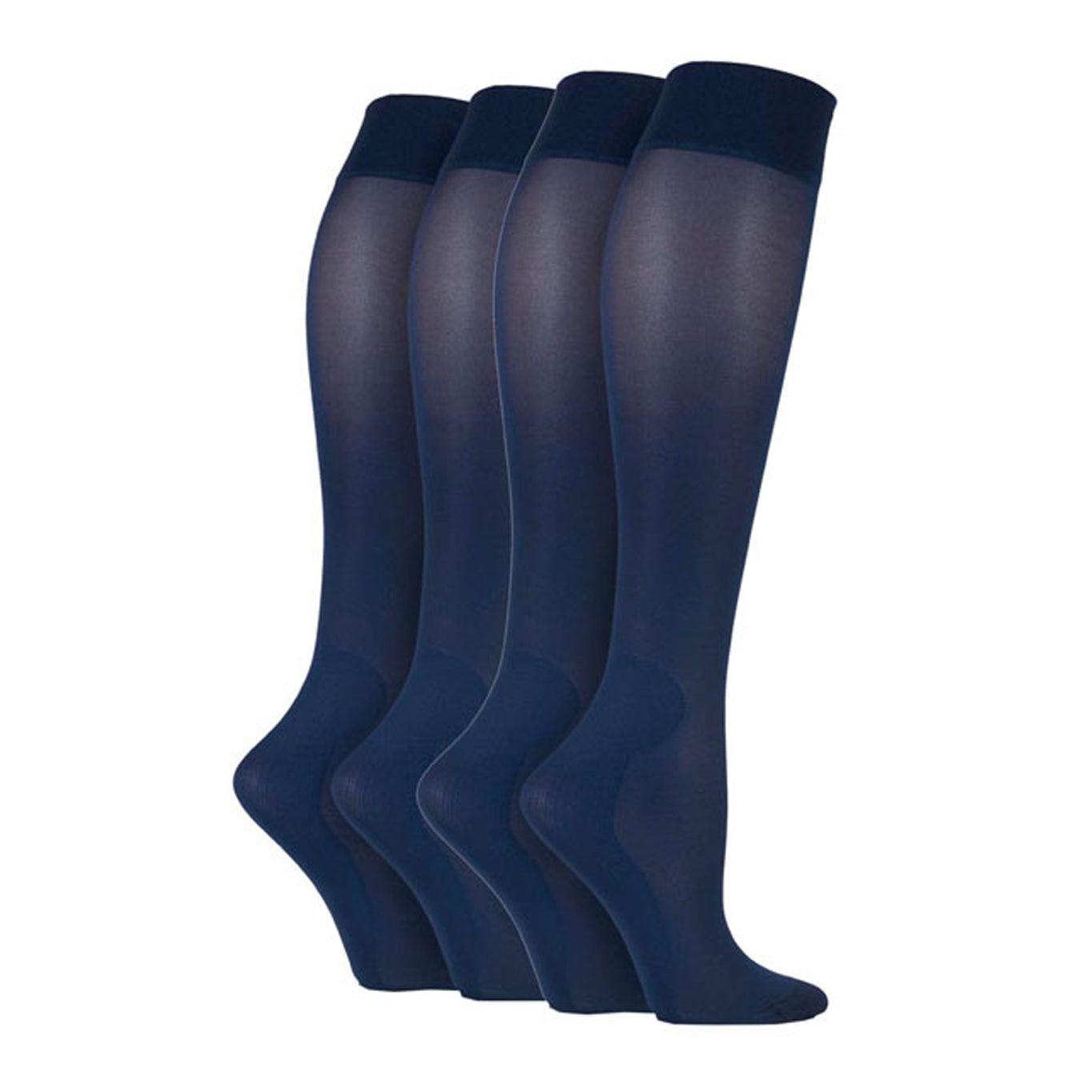 2 Pairs Ladies Energising Compression Socks - Navy