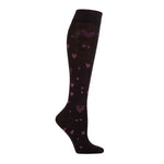 Load image into Gallery viewer, 1 Pair Ladies Compression Flight Socks - Black/Pink
