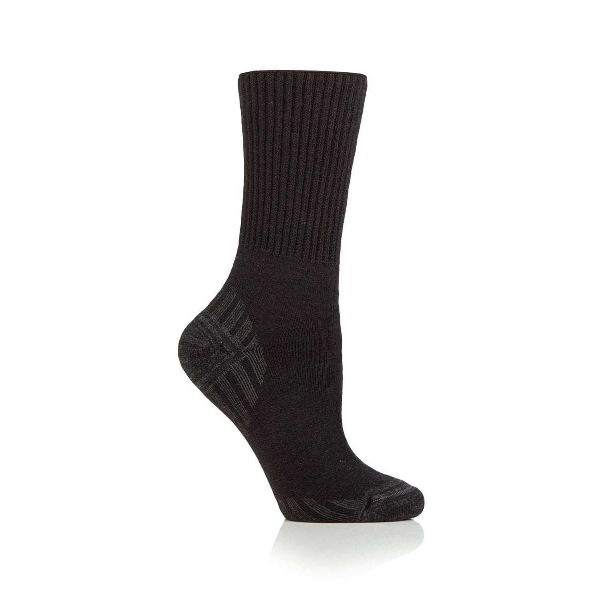 1 Pair Diabetic Walker Wool Boot Socks - Black