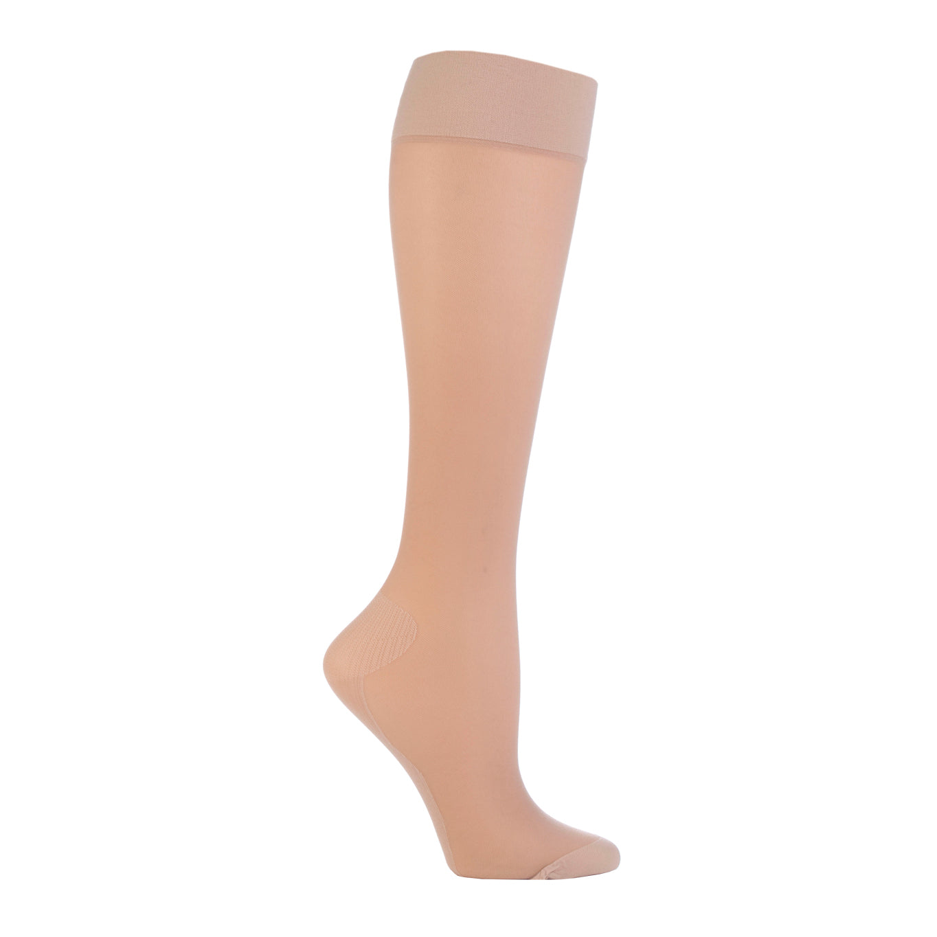 1 Pair Ladies Compression Flight Socks - Natural