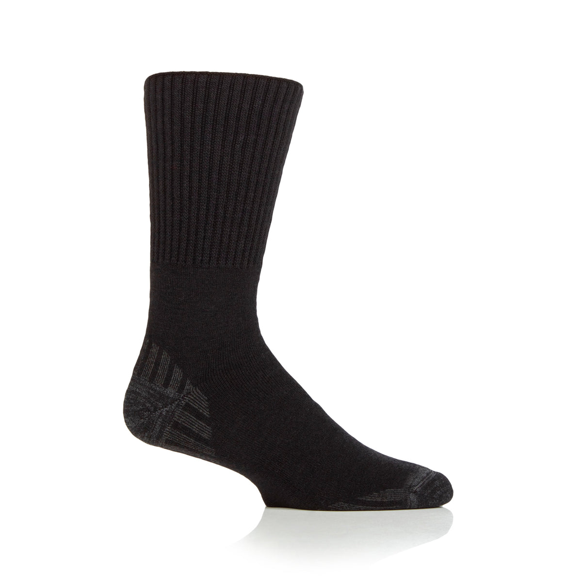 1 Pair Diabetic Walker Wool Boot Socks - Black