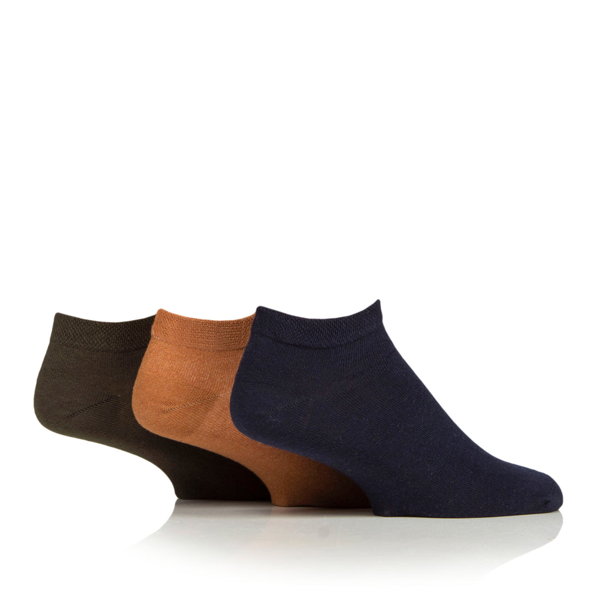 Lot de 6 paires de chaussettes d'entraînement pour diabétiques pour homme - Mélange ocre
