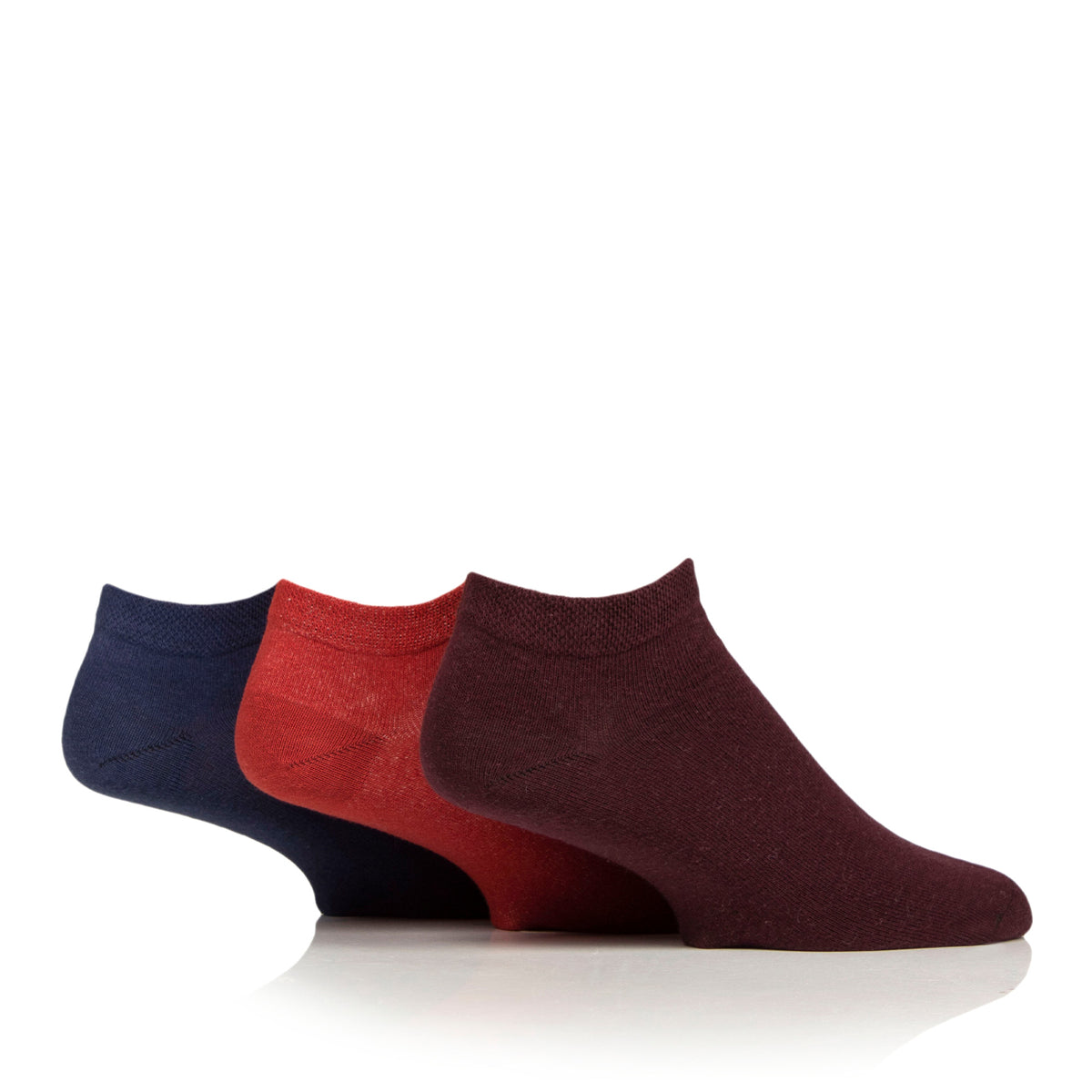 6 Paar Herren-Sneakersocken für Diabetiker - Orange Mix