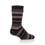 Load image into Gallery viewer, 1 Pair Men&#39;s Raynaud&#39;s Thermal Slipper Socks - Black Stripe
