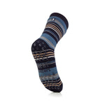 Load image into Gallery viewer, 1 Pair Men&#39;s Raynaud&#39;s Thermal Slipper Socks - Navy Stripe
