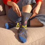 Load image into Gallery viewer, 3 Pairs Ladies Colourburst Cotton Socks - Floral Pop
