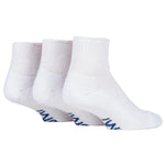 Load image into Gallery viewer, 3 Pairs Cushion Foot Diabetic Ankle Socks - White
